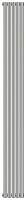 Радиатор отопления из нержавеющей стали Эстет 1800х211 (5 секций)