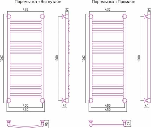 ДР "Богема+" прямая 1000х400 фото 3