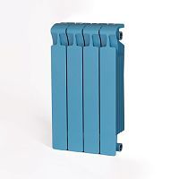 Биметаллические радиаторы Rifar Monolit 500 - 4 секции Сапфир (RAL 5024 синий)