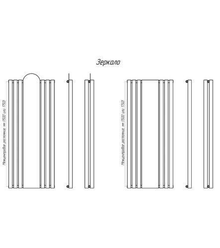 Радиатор КЗТО Зеркало 1500 фото 8